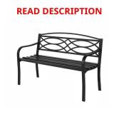 Aubrey Metal Outdoor Bench