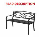 Aubrey Metal Outdoor Bench