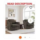 Swivel Barrel Chair with Metal Base (Orange)