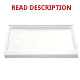 STERLING 60x30 Shower Pan, White