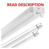 No BULBS, 4 ft 64-Wat 2-Lamp Strip Light