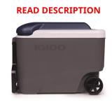 Igloo MaxCold Gray 40 qt Roller Cooler