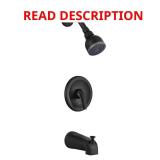 Aragon Single-Handle Tub/Shower Faucet Black