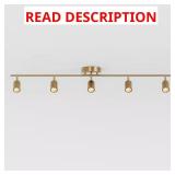 Shura 5-Light Brushed Brass Track Light Kit