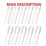 18-Watt 4 ft LED Tube Light Bulb, 10-Pack 2 x bid