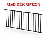 Satin Black 36 in Aluminum Panel Rail Kit (6xbid)