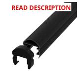 Pellinore Satin Black 6 ft. Top Rail Cap