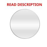 24 in. Round Aluminum Vanity Mirror, Silver