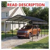 12 ft W x 20 ft D Metal Carport (missing pieces)