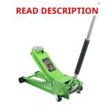 Husky 3-Ton Low-Profile Floor Jack Green