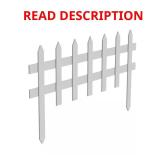 36 in. Wood Picket Garden Fence 14x bid