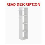 16 in. W White Wood Utility Closet Tower