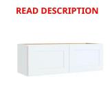 Courtland 36" Wall Bridge Cabinet Polar White