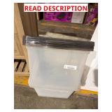 Plastic storage totes 3 x bid