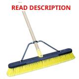 Job Site 24 in. Push Broom, Indoor/Outdoor