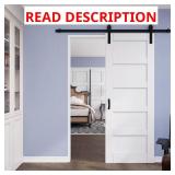 30 in. x 80 in. 5-Panel MDF Barn Door