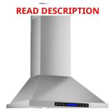 36 in. 900 CFM Wall Hood with Remote