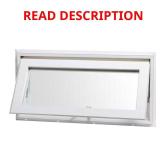 32x16 Awning Vinyl Window with Screen - White