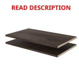 24 in. W x 14 in. D Espresso Shelves