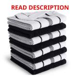 Albany Onyx Black Dishcloth Set (8-Pack)