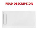 36x72 in Alcove Shower Pan, White