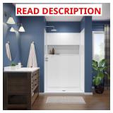 NexTile 48x36x74 Shower Wall White