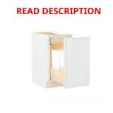 Franklin Trash Can Cabinet, Vesper White