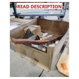 Electrical items, bags, tools, odds & ends box