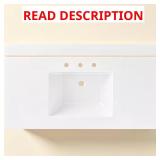 Solid Surface Vanity Top with Backsplash