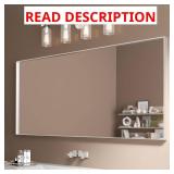 72x32 Aluminum Vanity Mirror, Brushed Silver