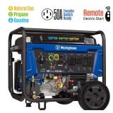 Tri-Fuel Portable Generator with Transfer
