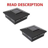 (4) Oxford Black LED 6x6 Solar Post Cap
