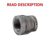 3/4" x 1/2" Black Iron Reducing Coupling