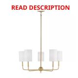 Sernatra 5-Light Satin Brass Chandelier