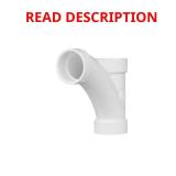 3 in. x 3 in. x 3 in. DWV PVC Wye and 1/8 Bend