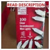Christmas String Lights 100 Clear Incandescent