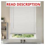 EZ Grip White Vinyl Mini Blind 1 in Slats