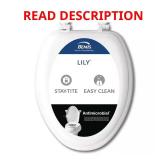 BEMIS Lily Cushioned Vinyl Toilet Seat, White