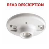 600-Watt 250-Volt White Outlet Box Lampholder