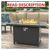 Brown 43" Propane Fire Pit Table