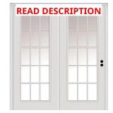 60x80 Clear Glass Patio Door