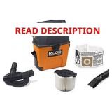 RIDGID Portable Wet Dry Vacuum   3-Gal, 3.5 HP