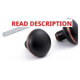 Oil Rubbed Bronze Door Knob Set with Spindle