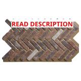 EverStone Faux Brick Panel, Smokey Rose