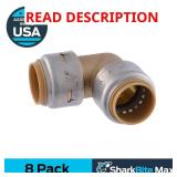 Push-to-Connect Brass 90  Elbow (8-Pack)