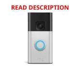 Battery Doorbell with HD Video - Satin Nickel