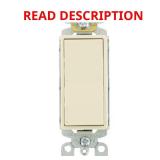 Leviton Decora 15A Single-Pole Switch, 10-Pack