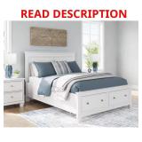 Fortman White Queen Panel Headboard
