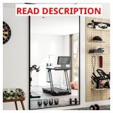 34x76 Rect. Black Aluminum Mirror