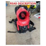 Milwaukee Backpack Blower (Missing Pieces)